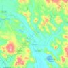 Mapa topográfico Azángaro, altitud, relieve