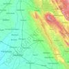 Mapa topográfico Hoshiarpur, mapa de relieve, mapa de altitud