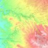 Mapa topográfico Uchumayo, altitud, relieve