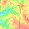 Mapa topográfico Haut-Ittre, mapa de relieve, mapa de altitud