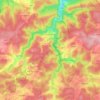 Mapa topográfico Daverdisse, mapa de relieve, mapa de altitud