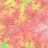 Mapa topográfico Paliseul, mapa de relieve, mapa de altitud