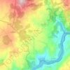 Mapa topográfico Coles, altitud, relieve