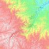 Mapa topográfico Pampa Hermosa, altitud, relieve