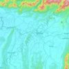 Mapa topográfico Silchar, mapa de relieve, mapa de altitud