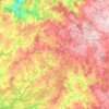 Mapa topográfico Mesía, altitud, relieve