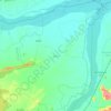 Mapa topográfico Kandi, mapa de relieve, mapa de altitud