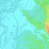 Mapa topográfico Mankachar, mapa de relieve, mapa de altitud