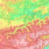 Mapa topográfico Couvin, mapa de relieve, mapa de altitud