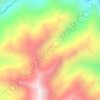 Mapa topográfico Provincia de Concepción, altitud, relieve