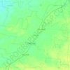 Mapa topográfico Chocholá, mapa de relieve, mapa de altitud