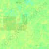 Mapa topográfico Calotmul, mapa de relieve, mapa de altitud