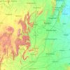 Mapa topográfico Alwar, mapa de relieve, mapa de altitud