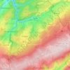 Mapa topográfico Spa, mapa de relieve, mapa de altitud