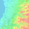 Mapa topográfico Valsad, mapa de relieve, mapa de altitud