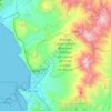 Mapa topográfico Ancón, mapa de relieve, mapa de altitud