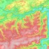 Mapa topográfico Viroinval, mapa de relieve, mapa de altitud
