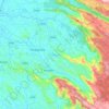 Mapa topográfico Thodupuzha, mapa de relieve, mapa de altitud