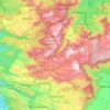 Mapa topográfico Devikulam, mapa de relieve, mapa de altitud