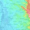 Mapa topográfico Kottayam, mapa de relieve, mapa de altitud