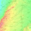Mapa topográfico Bhilwara, mapa de relieve, mapa de altitud