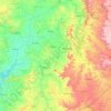Mapa topográfico Banswara, mapa de relieve, mapa de altitud