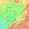 Mapa topográfico Malkangiri, mapa de relieve, mapa de altitud