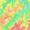 Mapa topográfico Wavre, mapa de relieve, mapa de altitud