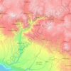 Mapa topográfico Río Camaná, altitud, relieve