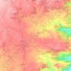 Mapa topográfico Khunti, mapa de relieve, mapa de altitud