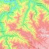 Mapa topográfico Ocobamba, altitud, relieve