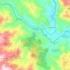 Mapa topográfico Santiago de Pischa, mapa de relieve, mapa de altitud