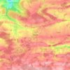 Mapa topográfico Mettet, mapa de relieve, mapa de altitud