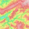 Mapa topográfico Stavelot, mapa de relieve, mapa de altitud
