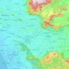 Mapa topográfico Palakkad district, mapa de relieve, mapa de altitud