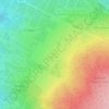 Mapa topográfico Hoge Venen, mapa de relieve, mapa de altitud