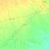 Mapa topográfico Raniganj, mapa de relieve, mapa de altitud
