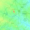 Mapa topográfico Deoghar, mapa de relieve, mapa de altitud