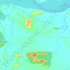 Mapa topográfico Fategarh, mapa de relieve, mapa de altitud