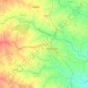 Mapa topográfico Madhupur, mapa de relieve, mapa de altitud