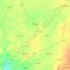 Mapa topográfico Nagaur, mapa de relieve, mapa de altitud