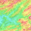 Mapa topográfico Rochefort, mapa de relieve, mapa de altitud