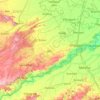 Mapa topográfico Dhaulpur, mapa de relieve, mapa de altitud