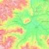 Mapa topográfico Coporaque, mapa de relieve, mapa de altitud