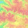 Mapa topográfico Provincia de Urubamba, altitud, relieve