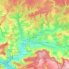 Mapa topográfico Virton, mapa de relieve, mapa de altitud
