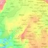Mapa topográfico Rajasthan, mapa de relieve, mapa de altitud