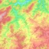 Mapa topográfico Sainte-Ode, mapa de relieve, mapa de altitud