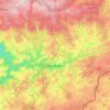 Mapa topográfico Houffalize, mapa de relieve, mapa de altitud
