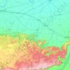 Mapa topográfico Kaimur (Bhabua), mapa de relieve, mapa de altitud
